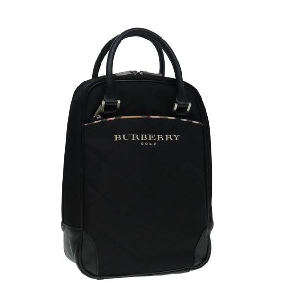 Burberry Hand Bag Nylon Black Silver - Picture 1 of 16